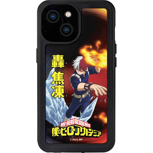 My Hero Academia Shoto Todoroki Season 4 iPhone 15 Waterproof Case